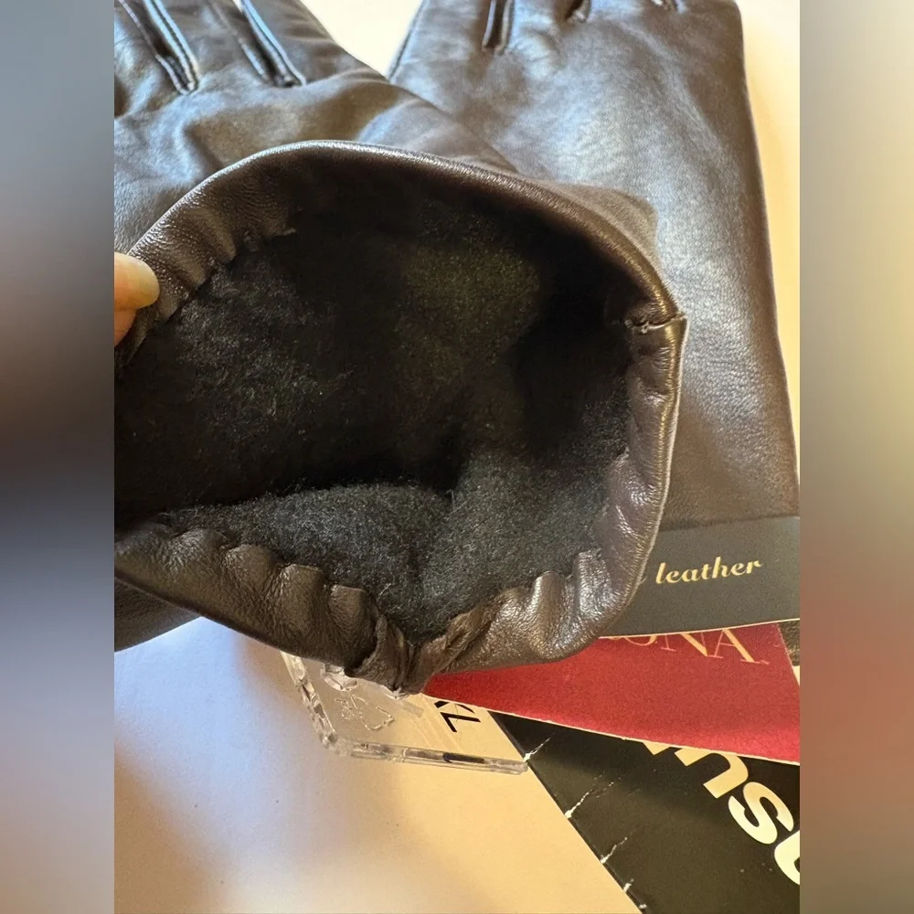 Target Dark Brown Leather Gloves - Picture 5 of 5